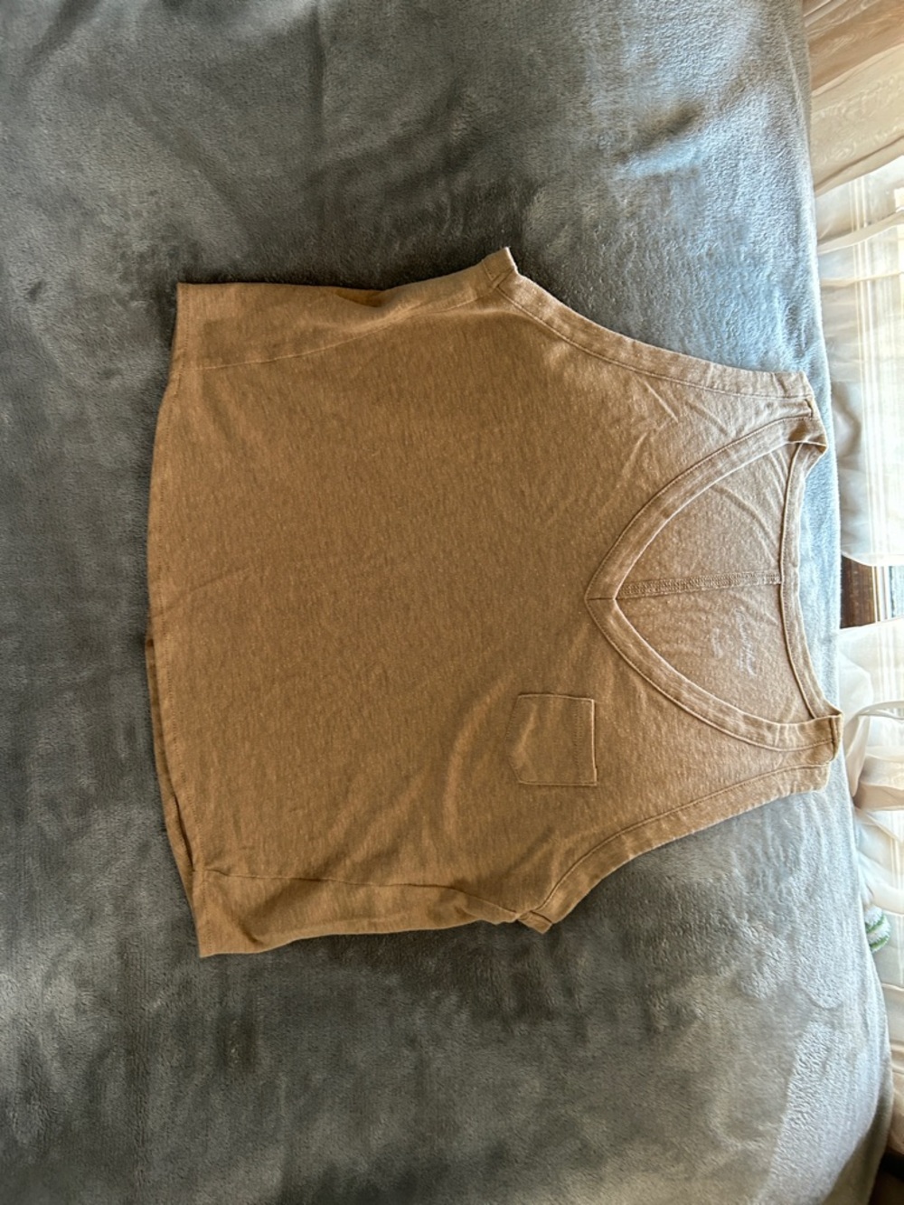 Universal Thread Neutral Tan Crewneck Tank Top